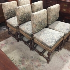 Set Of 6 Oak Barley Twist Chairs - £150