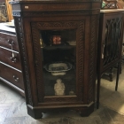 Edwardian Oak Corner Cupboard - £225