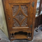 Edwardian Pollard Oak Corner Cupboard - £225