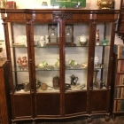 Edwardian Mahogany Serptain China Cabinet - £3500