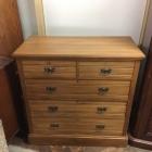 Edwardian Satin Walnut Chest Of Drawers - £285